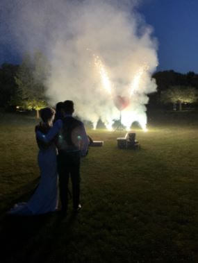 Leandro Trossard wedding day was further celebrated by lightning firecrackers.